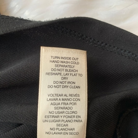 WHBM White House Black market embellished stretch v neck plunge top - Picture 7 of 8